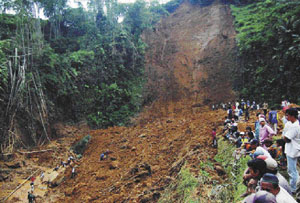 Longsor di Tebing Sungai Kuantan Disebabkan PETI
